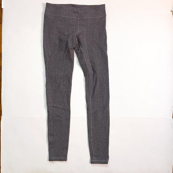 Ivivva Grey Herringbone Leggings, Size 12 - Picture 2 of 5
